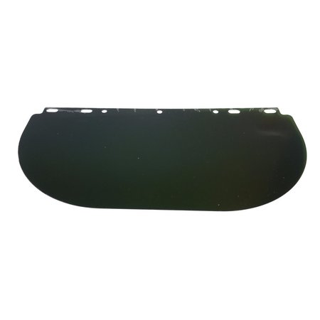 POWERWELD Dark Green Face Shield, Fibre-Metal Style, 8" x 16.5" 4178DG